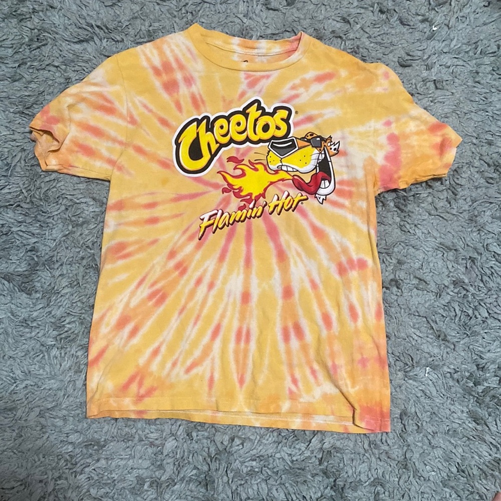 tye dye hot cheeto shirt